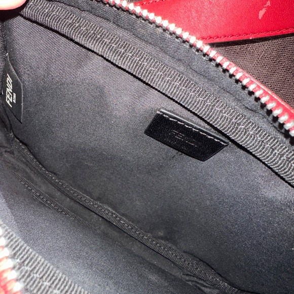 FENDI Vitello Century FF 1974 Stamp Rosso Camera Bag - Picture 4 of 10